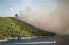 Ανεξέλεγκτη η φωτιά στη Σκόπελο