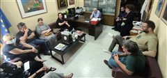Επίσκεψη της Δημάρχου Καλαμαριάς, Χρύσας Αράπογλου στο ΓΝΘ «Άγιος Παύλος»