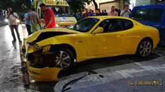 Θεσσαλονίκη - Γυναίκα οδηγός με Maserati προκάλεσε ατύχημα στο κέντρο