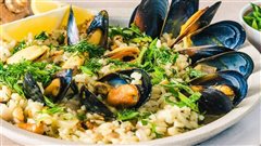 Πιλάφι με μύδια